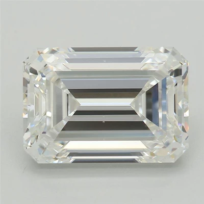 3.49ct E VS1 Rare Carat Ideal Cut Emerald Lab Grown Diamond