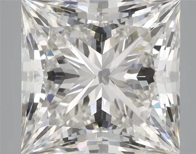 7.71ct H VS2 Rare Carat Ideal Cut Princess Lab Grown Diamond