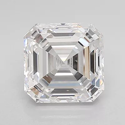 2.08ct D VVS1 Rare Carat Ideal Cut Asscher Lab Grown Diamond