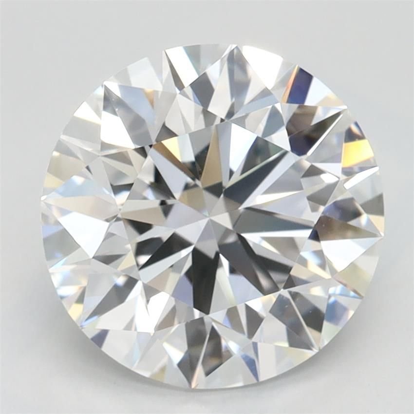 2.87ct D VVS1 Rare Carat Ideal Cut Round Lab Grown Diamond