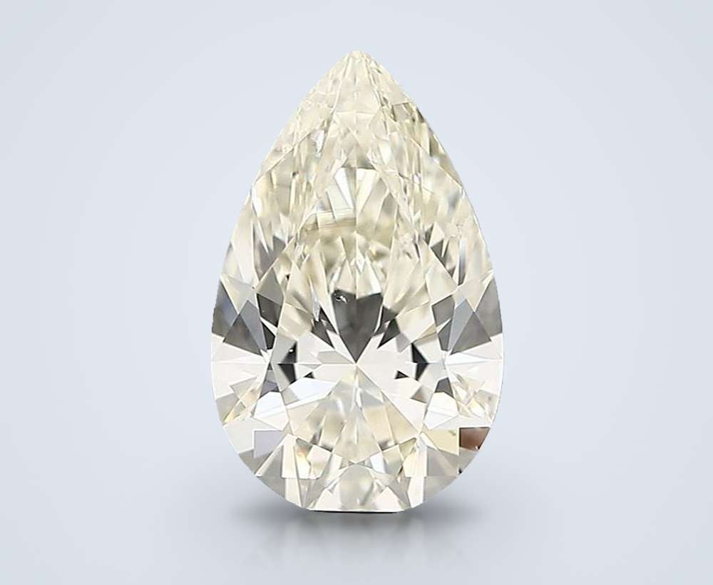 4.03ct K SI2 Rare Carat Ideal Cut Pear Diamond