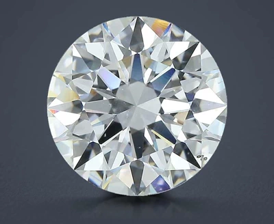 5.02ct F SI1 Rare Carat Ideal Cut Round Diamond