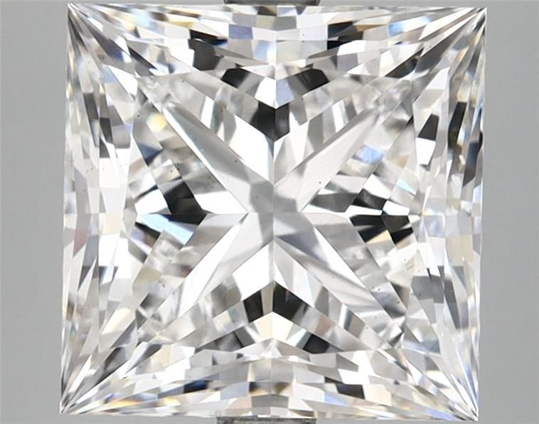 5.12ct E VS2 Rare Carat Ideal Cut Princess Lab Grown Diamond