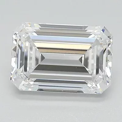 2.14ct D VVS2 Rare Carat Ideal Cut Emerald Lab Grown Diamond
