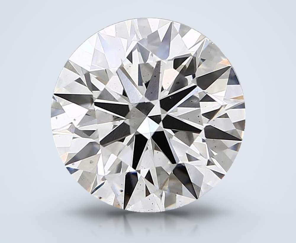 4.54ct F SI1 Rare Carat Ideal Cut Round Lab Grown Diamond