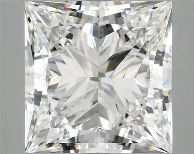 8.06ct F VVS2 Rare Carat Ideal Cut Princess Lab Grown Diamond