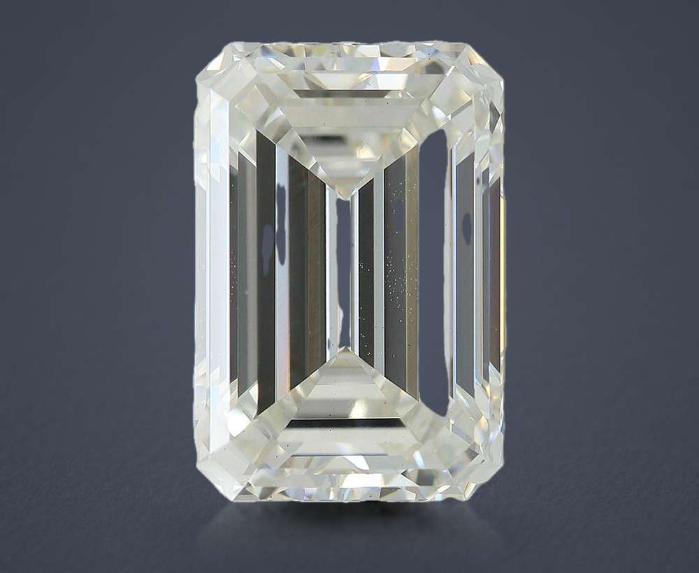 7.46ct G VS1 Rare Carat Ideal Cut Emerald Lab Grown Diamond