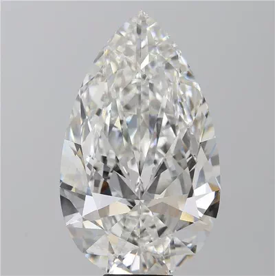 10.18ct F VVS2 Very Good Cut Pear Lab Grown Diamond