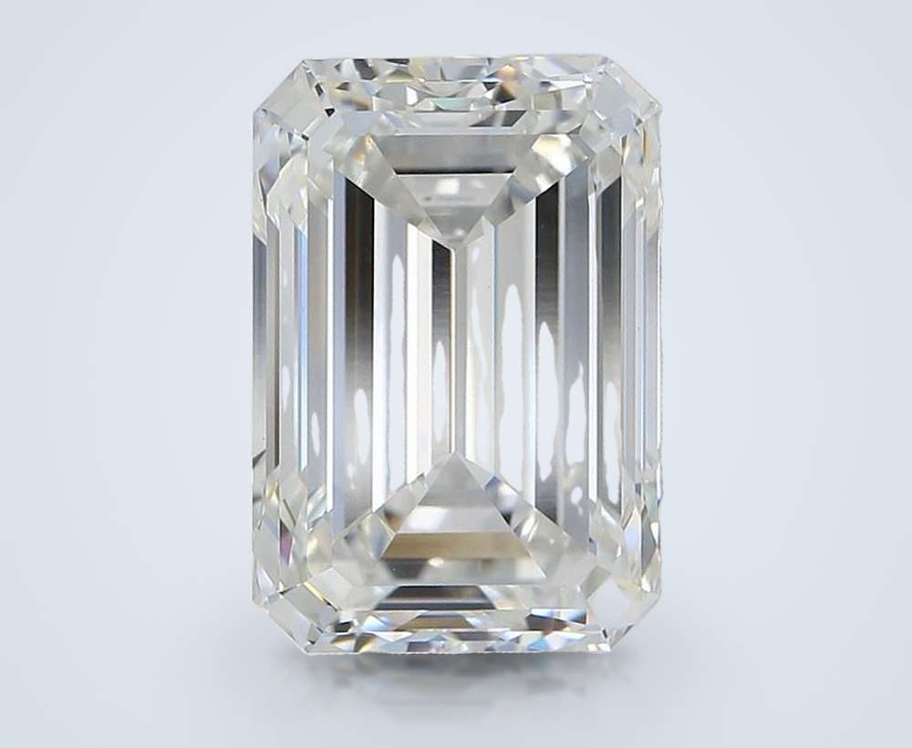 7.44ct G VVS2 Rare Carat Ideal Cut Emerald Lab Grown Diamond