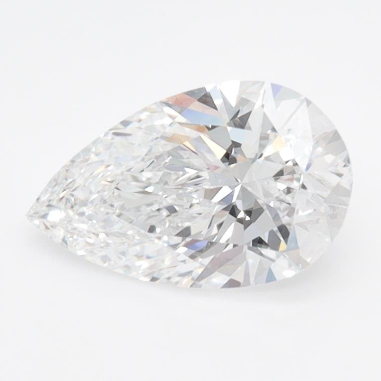 1.08ct D VVS1 Rare Carat Ideal Cut Pear Lab Grown Diamond