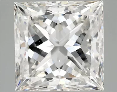 5.06ct G VS2 Rare Carat Ideal Cut Princess Lab Grown Diamond