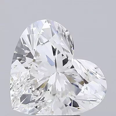 5.08ct G VVS2 Rare Carat Ideal Cut Heart Lab Grown Diamond