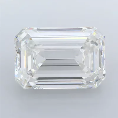 10.07ct F VVS2 Rare Carat Ideal Cut Emerald Lab Grown Diamond