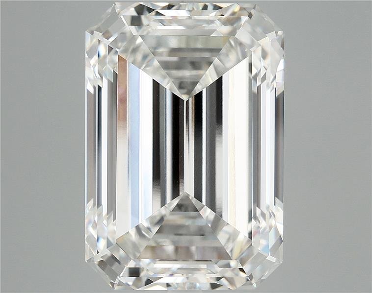 13.74ct F VVS2 Rare Carat Ideal Cut Emerald Lab Grown Diamond