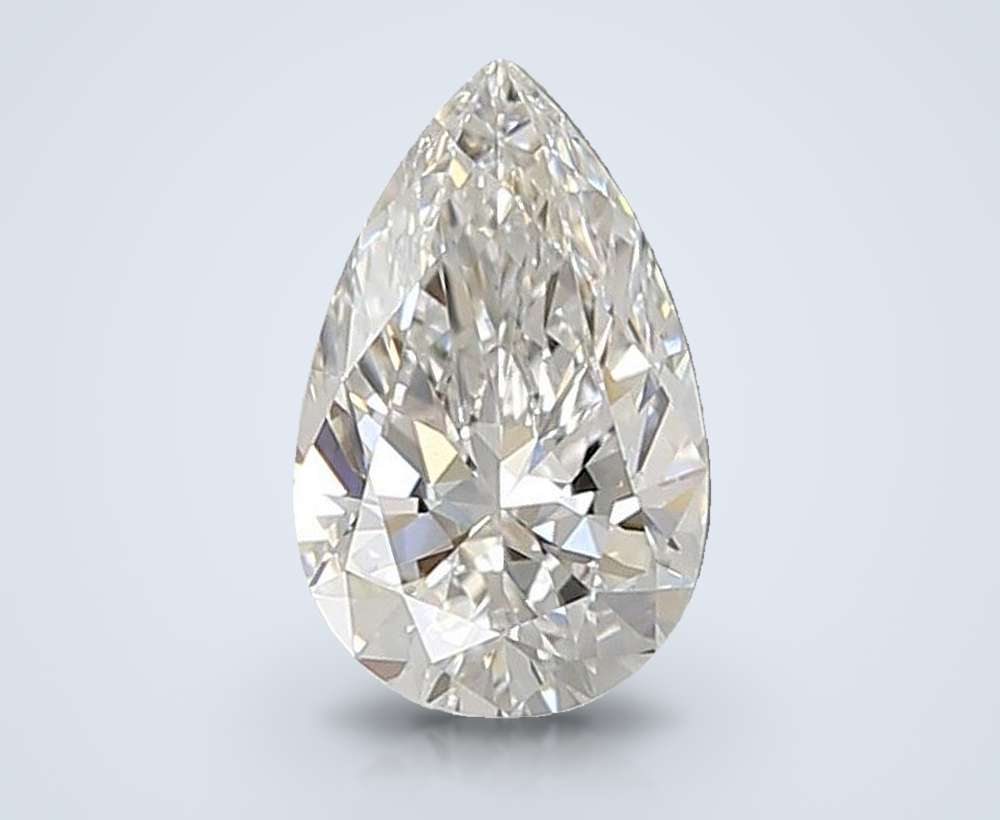 0.94ct E VVS2 Rare Carat Ideal Cut Pear Lab Grown Diamond