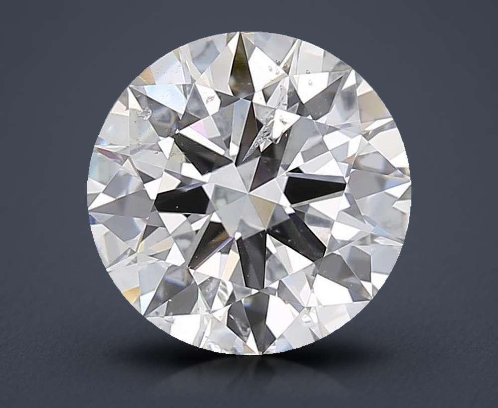 3.01ct D SI2 Rare Carat Ideal Cut Round Diamond