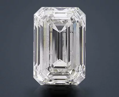 8.01ct H SI1 Rare Carat Ideal Cut Emerald Lab Grown Diamond