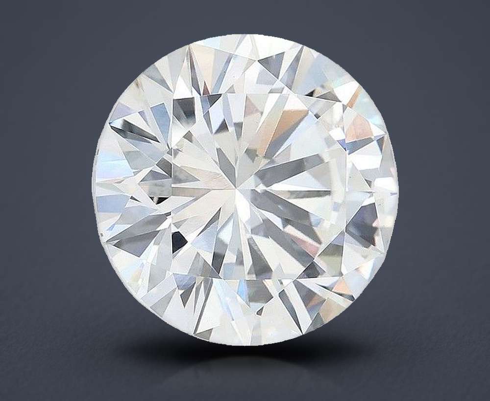 11.02ct F VVS2 Very Good Cut Round Lab Grown Diamond
