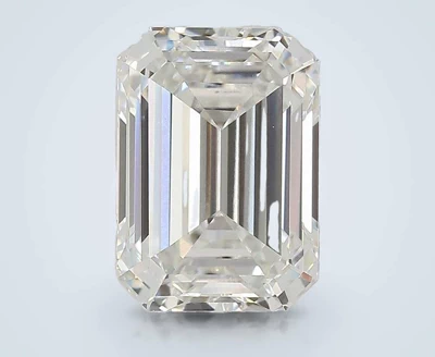 4.60ct F VVS2 Rare Carat Ideal Cut Emerald Lab Grown Diamond