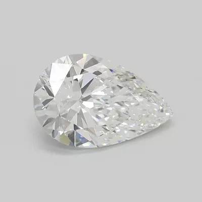 3.49ct E VVS2 Rare Carat Ideal Cut Pear Lab Grown Diamond