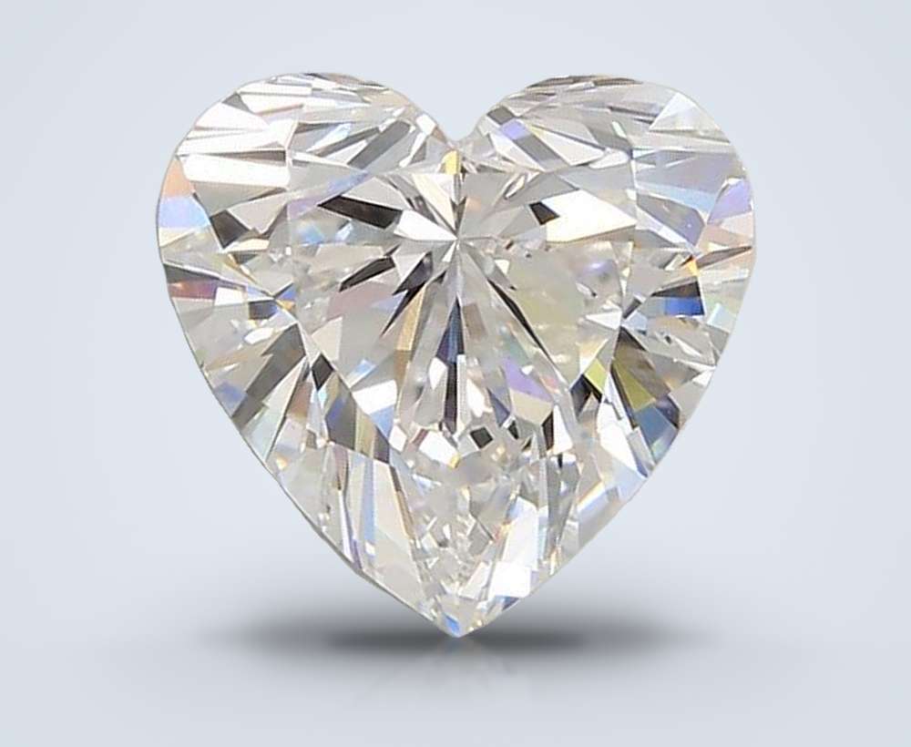 4.06ct D VS1 Rare Carat Ideal Cut Heart Lab Grown Diamond
