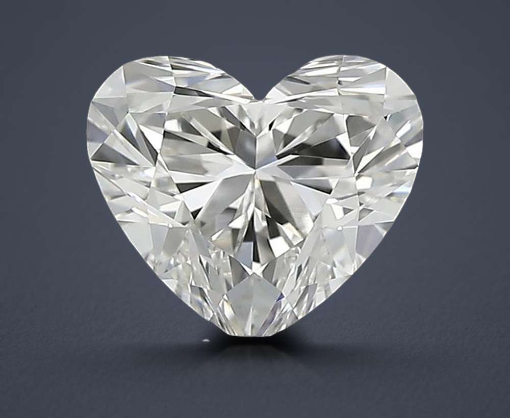 0.62ct I VVS1 Rare Carat Ideal Cut Heart Diamond