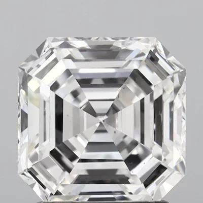 1.93ct D VS1 Rare Carat Ideal Cut Asscher Lab Grown Diamond