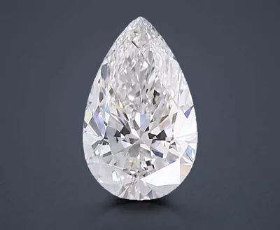 4.54ct F VS1 Rare Carat Ideal Cut Pear Lab Grown Diamond