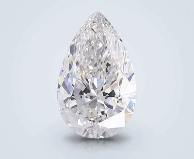 4.54ct F VS1 Rare Carat Ideal Cut Pear Lab Grown Diamond