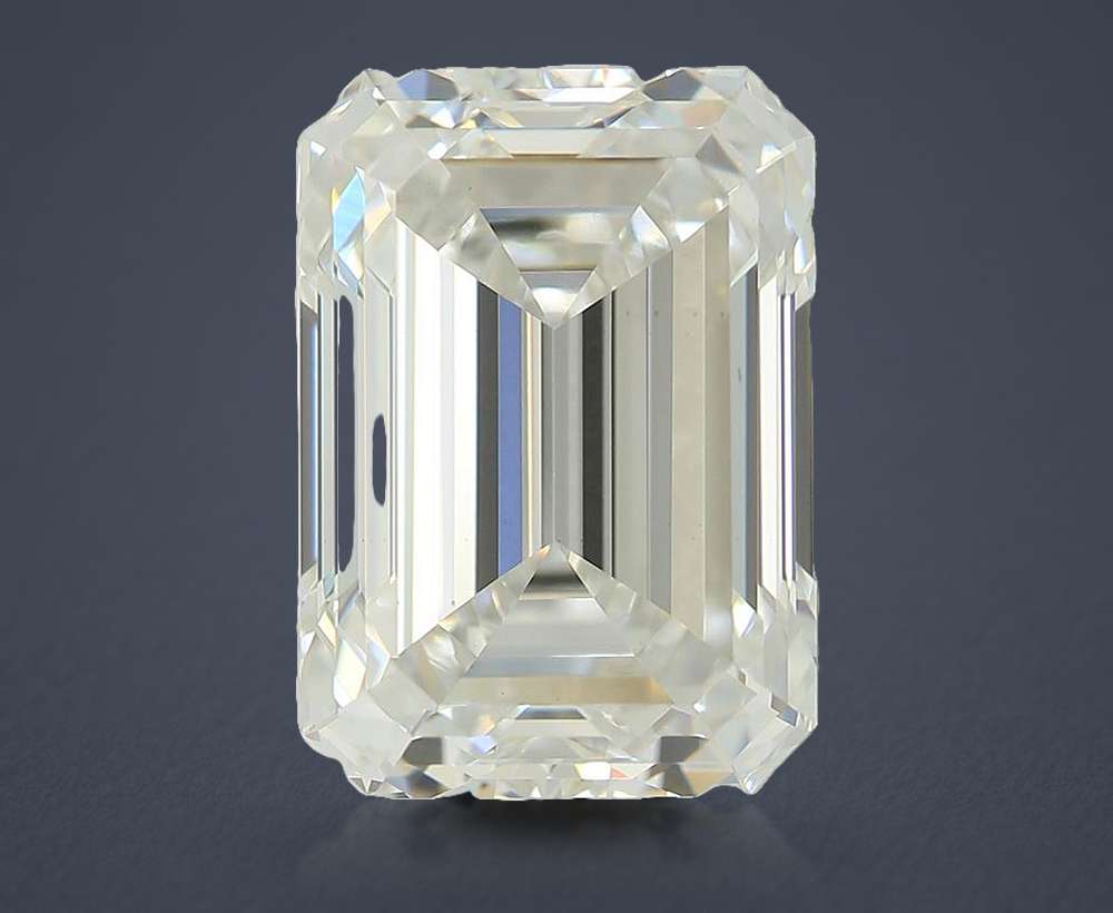 4.51ct F VS1 Rare Carat Ideal Cut Emerald Lab Grown Diamond