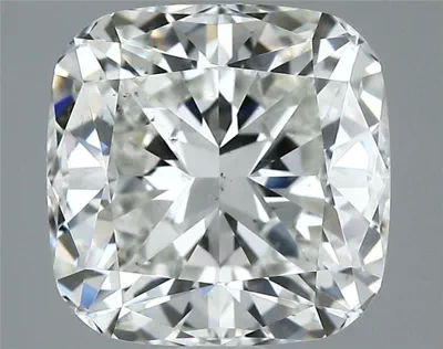 3.03ct H SI1 Rare Carat Ideal Cut Cushion Diamond