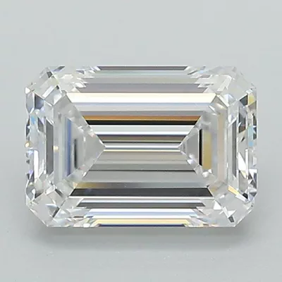 1.51ct D VS1 Rare Carat Ideal Cut Emerald Lab Grown Diamond