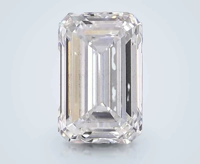 3.32ct E SI1 Rare Carat Ideal Cut Emerald Lab Grown Diamond