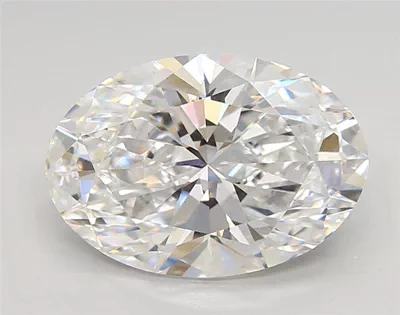 3.37ct D VS1 Rare Carat Ideal Cut Oval Lab Grown Diamond