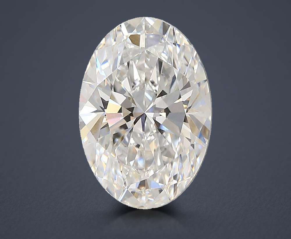 3.37ct D VS1 Rare Carat Ideal Cut Oval Lab Grown Diamond