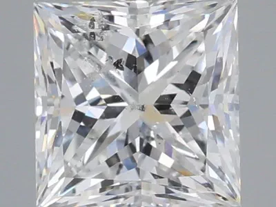 2.02ct E SI2 Rare Carat Ideal Cut Princess Diamond