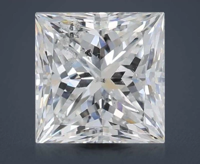 2.02ct E SI2 Rare Carat Ideal Cut Princess Diamond