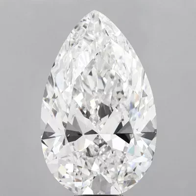 12.06ct E VS1 Rare Carat Ideal Cut Pear Lab Grown Diamond