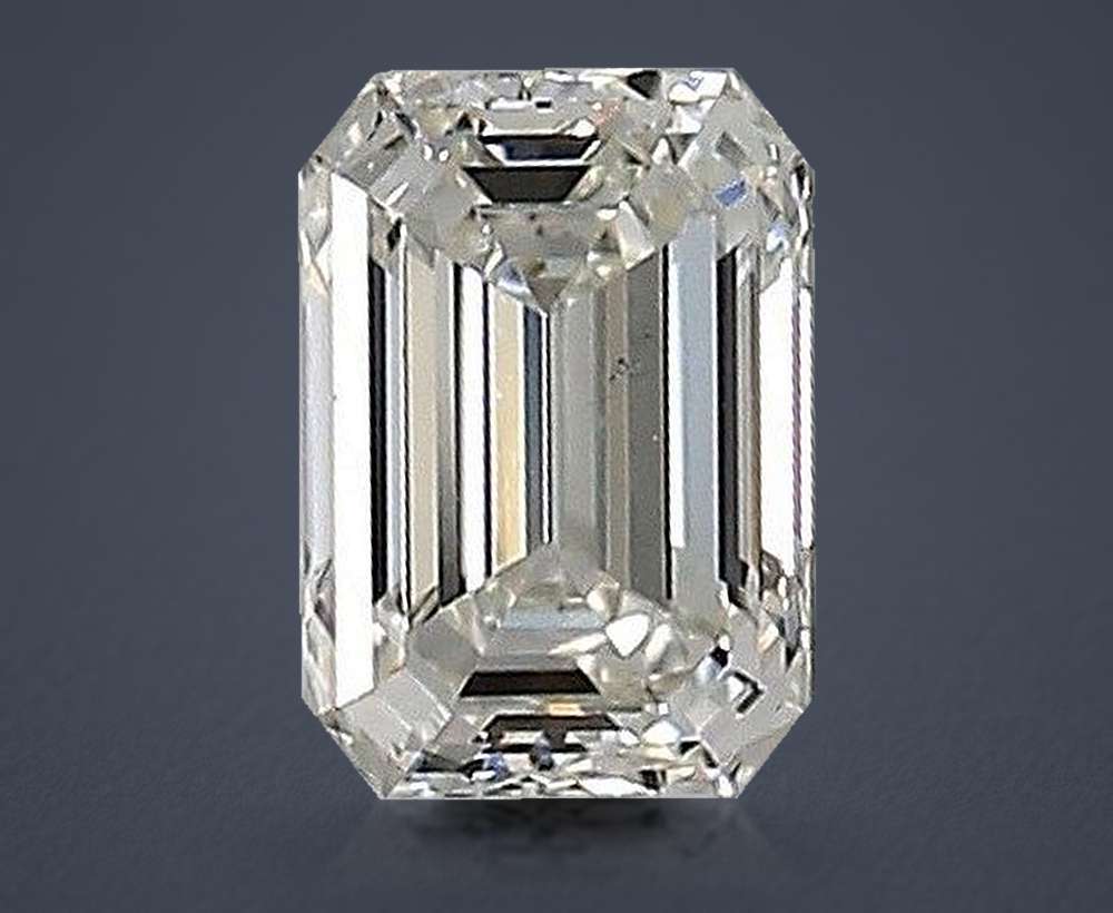 0.52ct I VS2 Rare Carat Ideal Cut Emerald Diamond