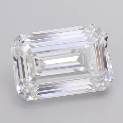 8.50ct E VVS2 Excellent Cut Emerald Lab Grown Diamond