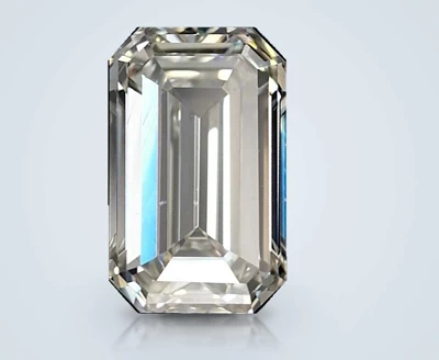 3.00ct K SI1 Rare Carat Ideal Cut Emerald Diamond