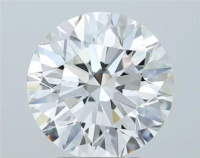 3.01ct F SI1 Rare Carat Ideal Cut Round Diamond