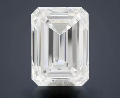20.03ct F VVS2 Rare Carat Ideal Cut Emerald Lab Grown Diamond