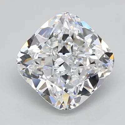 2.56ct D VVS1 Rare Carat Ideal Cut Cushion Lab Grown Diamond