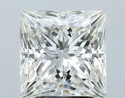 3.16ct J SI1 Rare Carat Ideal Cut Princess Diamond