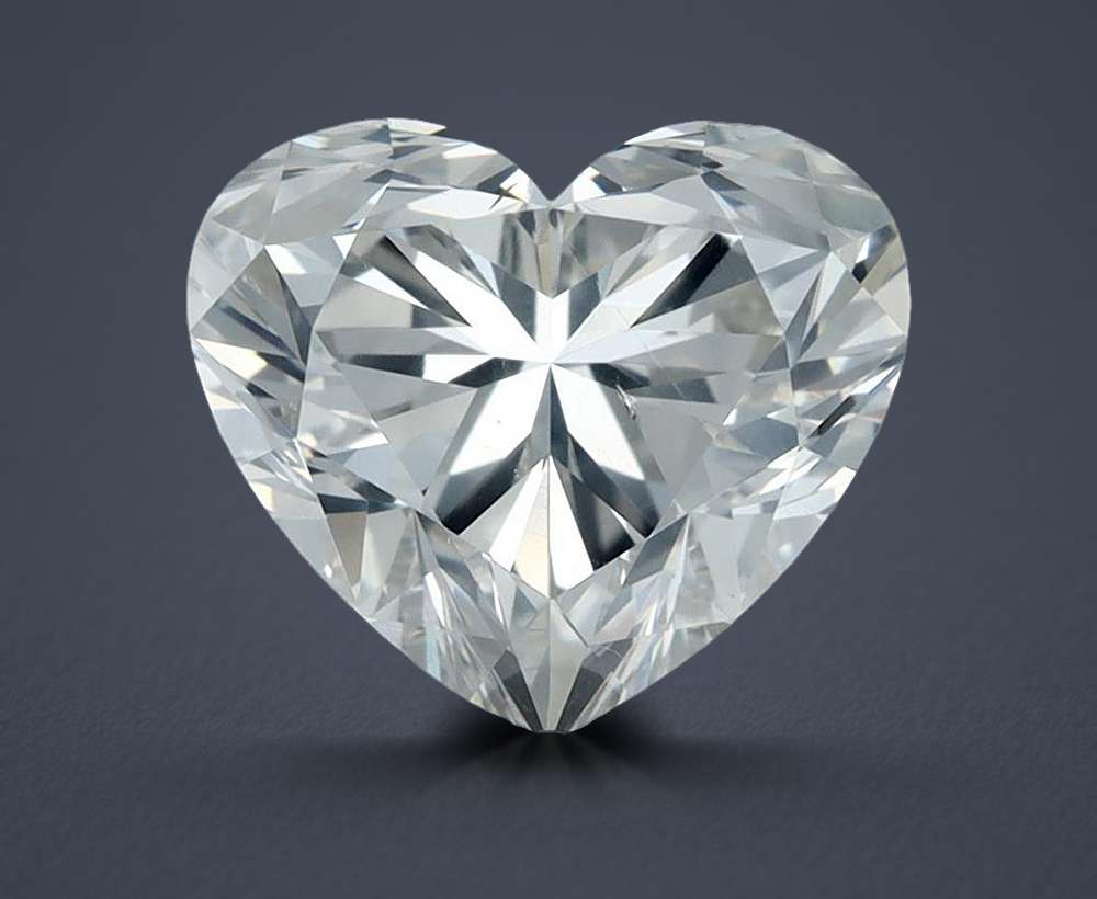 1.51ct H SI1 Rare Carat Ideal Cut Heart Diamond