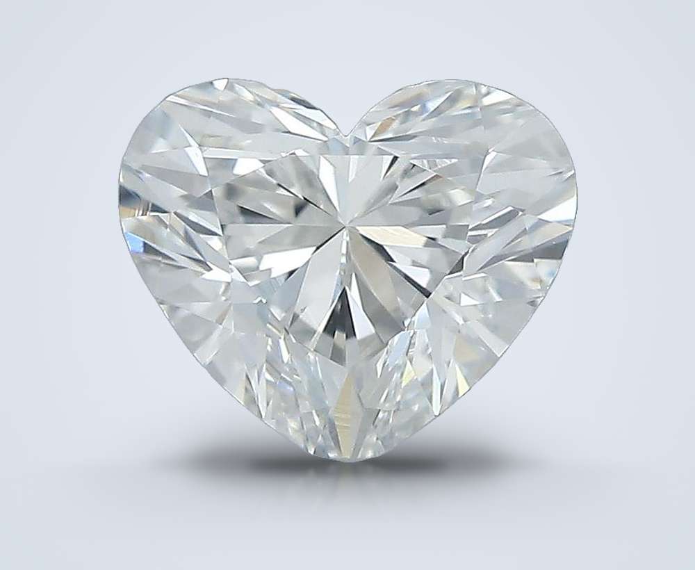 0.73ct H VS2 Rare Carat Ideal Cut Heart Diamond