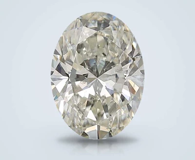 3.20ct K SI2 Rare Carat Ideal Cut Oval Diamond
