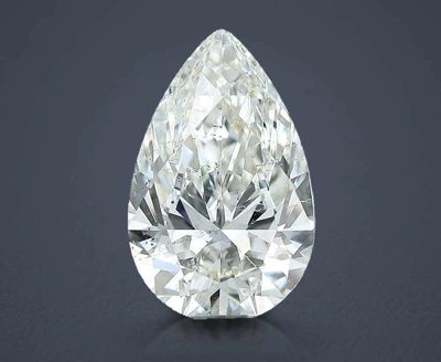 4.05ct I SI2 Rare Carat Ideal Cut Pear Diamond