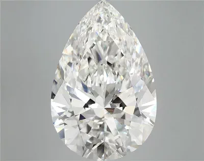 10.79ct F VVS2 Rare Carat Ideal Cut Pear Lab Grown Diamond